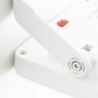 Brilliant LUTON Applique extérieure LED et solaire avec détecteur de mouvement, blanc