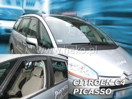 Heko Déflecteurs de fenêtre pour Citroën C4 Picasso Mk1 Grand 5D (2006-2013)