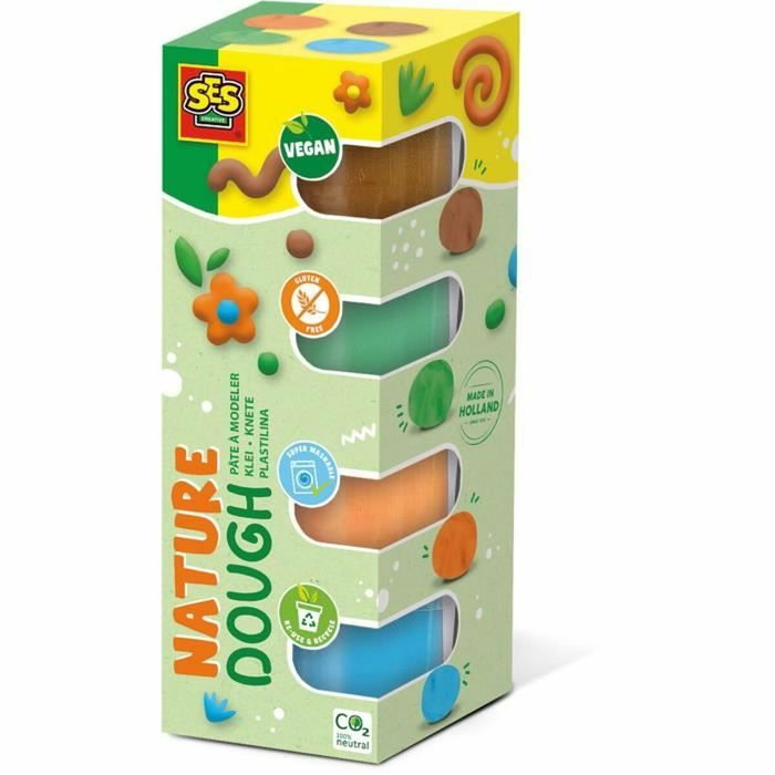 SES CREATIVE Pâte à modeler Feel good Nature (4x90gr)