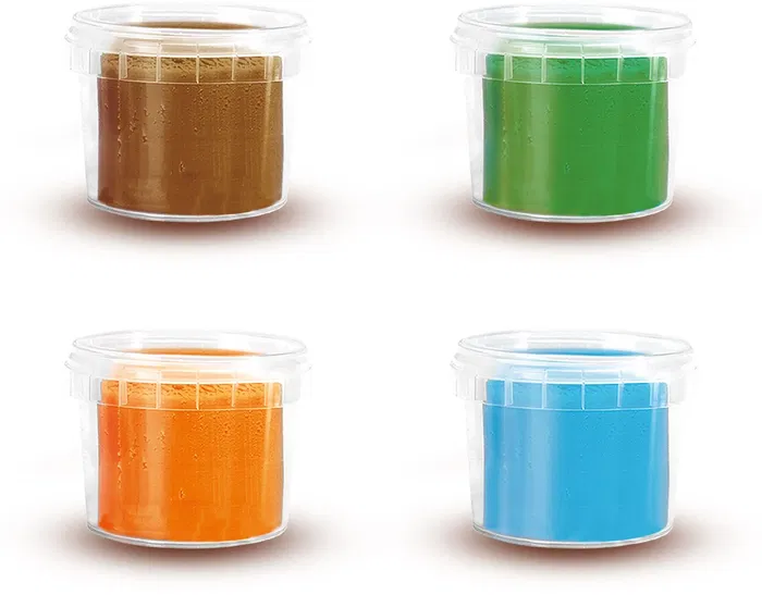 SES CREATIVE Pâte à modeler Feel good - Lot de 4 pots de 90 g - Végane, sans gluten, lavable - Pour enfants à partir de 3 ans - Couleurs naturelles SES CREATIVE Pâte à modeler Feel good - Lot de 4 pots de 90 g - Végane, sans gluten, lavable - Pour enfants à partir de 3 ans - Couleurs naturelles