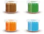 SES CREATIVE Pâte à modeler Feel good - Lot de 4 pots de 90 g - Végane, sans gluten, lavable - Pour enfants à partir de 3 ans - Couleurs naturelles