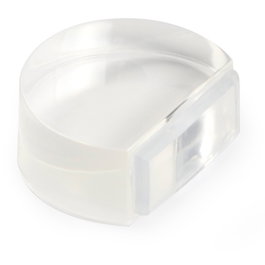 BRINOX Arrêt de porte adhésif en métacrylate plat transparent 46x38x79mm