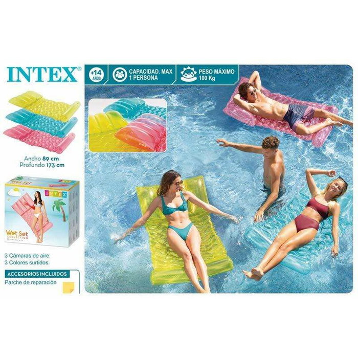 Matelas Gonflable Intex 89 x 173 cm Transparent