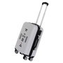 Karactermania Maleta cabina nasa abs 4r Spaceship, Valise cabine rigide 4 roues, 55x38x20 cm, Matériaux ABS et Polyester, Blanc