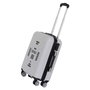 Karactermania Maleta cabina nasa abs 4r Spaceship, Valise cabine rigide 4 roues, 55x38x20 cm, Matériaux ABS et Polyester, Blanc