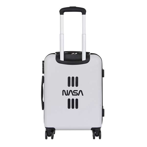 Karactermania Maleta cabina nasa abs 4r Spaceship, Valise cabine rigide 4 roues, 55x38x20 cm, Matériaux ABS et Polyester, Blanc