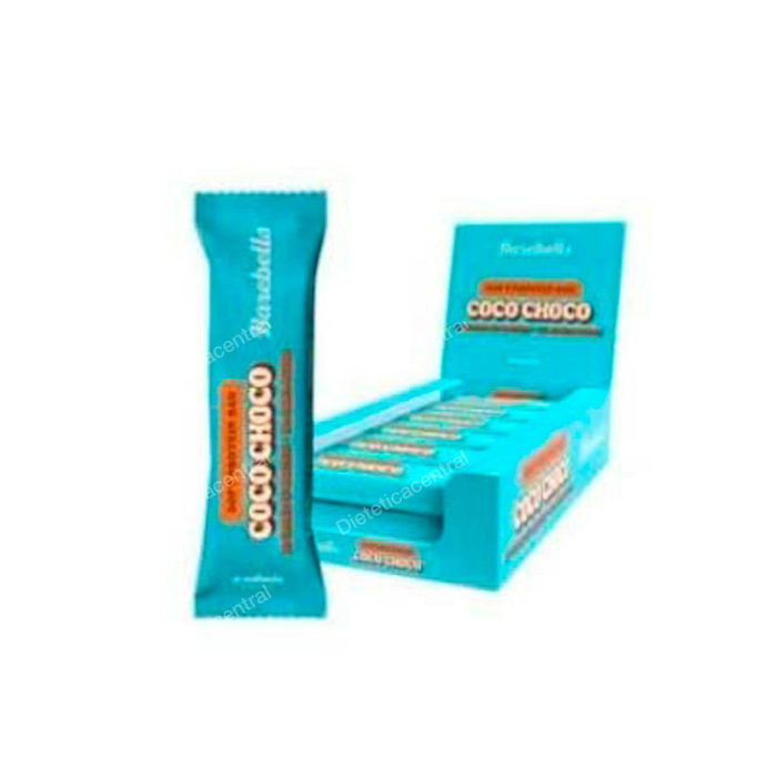BAREBELLS Choco12Udsx55 Gr Barrita Soft Coco Choco - Barre Protéinée Coco Chocolat 55 g - 16 g de Protéines Sans Sucres Ajoutés - Lot de 12 BAREBELLS Choco12Udsx55 Gr Barrita Soft Coco Choco - Barre Protéinée Coco Chocolat 55 g - 16 g de Protéines Sans Sucres Ajoutés - Lot de 12