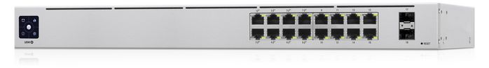 Ubiquiti USW-16-POE Gen 2 - Commutateur PoE Gigabit 16 ports + 2 SFP, écran tactile, redondance d'alimentation 60W