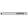 Ubiquiti USW-16-POE Switch UniFi 16 ports Gigabit, 8 PoE+, Argent