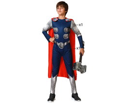 BigBuy Carnival Déguisement Héros Comic Dieu du Tonnerre Enfant - Bleu - 3-4 ans