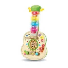 Vtech Baby - Ma Guitare Lumi Magique - Jouet musical lumineux interactif pour enfants de 18 mois à 5 ans - 8 touches et cordes interactives