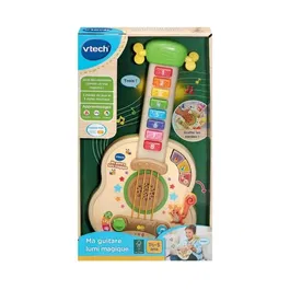 Vtech Baby - Ma Guitare Lumi Magique - Jouet musical lumineux interactif pour enfants de 18 mois à 5 ans - 8 touches et cordes interactives