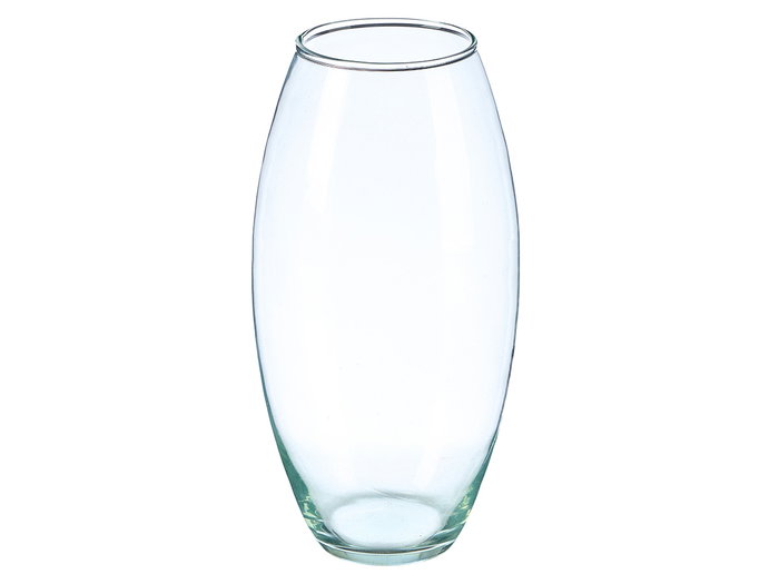 GIFTDECOR Vase en verre bombé transparent 26cm