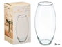 GIFTDECOR Vase en verre bombé transparent 26cm