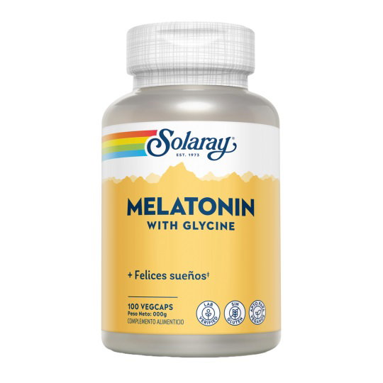 SOLARAY Mélatonine + Glycine 100 Vegcaps SOLARAY Mélatonine + Glycine 100 Vegcaps