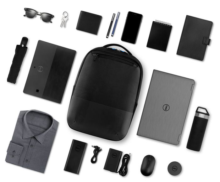 Dell Pro Slim Backpack 15 PO1520PS - Sac à dos slim 15 pouces pour ordinateur portable, 558 g, noir