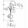 Grohe Mitigeur de cuisine Start Flow, Bec en C et Mousseur extractible, Chromé