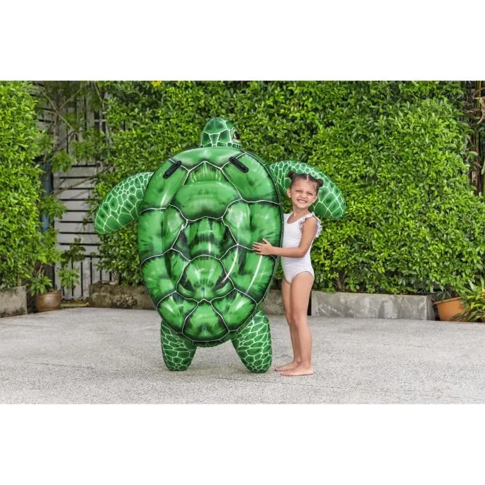 Bestway Bouée à chevaucher Tortue Tidal Turtle - Bouée géante pour enfant à partir de 3 ans - PVC - 153 x 140 x 38 cm