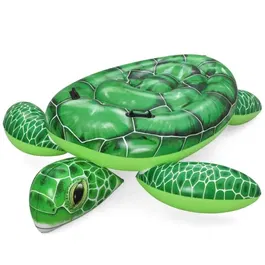 Bestway Bouée à chevaucher Tortue Tidal Turtle - Bouée géante pour enfant à partir de 3 ans - PVC - 153 x 140 x 38 cm