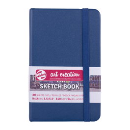 Talens Art Creation Cahier de croquis Bleu marine 9 x 14 cm 80 feuilles