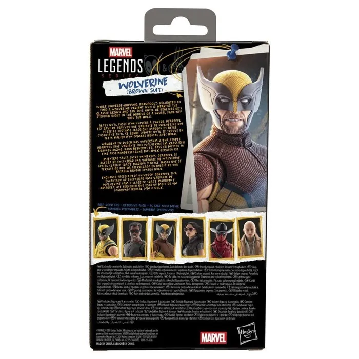 Hasbro Wolverine Figurine Marvel Legends Costume Marron 15 cm