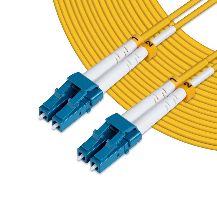 MicroConnect Câble à fibre optique LC-LC Monomode Duplex OS2 (Jaune) 5 mètres - Connexion réseau 1G/10G/40G/100G MicroConnect Câble à fibre optique LC-LC Monomode Duplex OS2 (Jaune) 5 mètres - Connexion réseau 1G/10G/40G/100G
