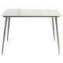 Home Deco Factory Mesa Cristal Gris 110x70 cm