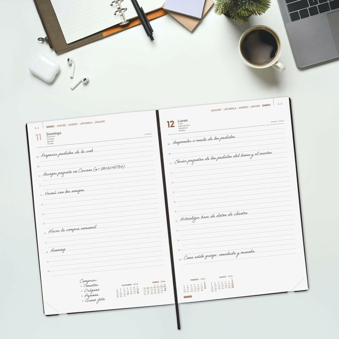 Agenda Finocam Bleu 16,5 x 24 cm