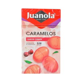 Juanola Caramelos 50 G Sabor Cereza - Boite de bonbons à la cerise, 50 grammes