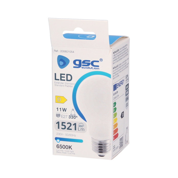 GSC Evolution Ampoule LED Série Cristal 11W E27 6500K Blanc