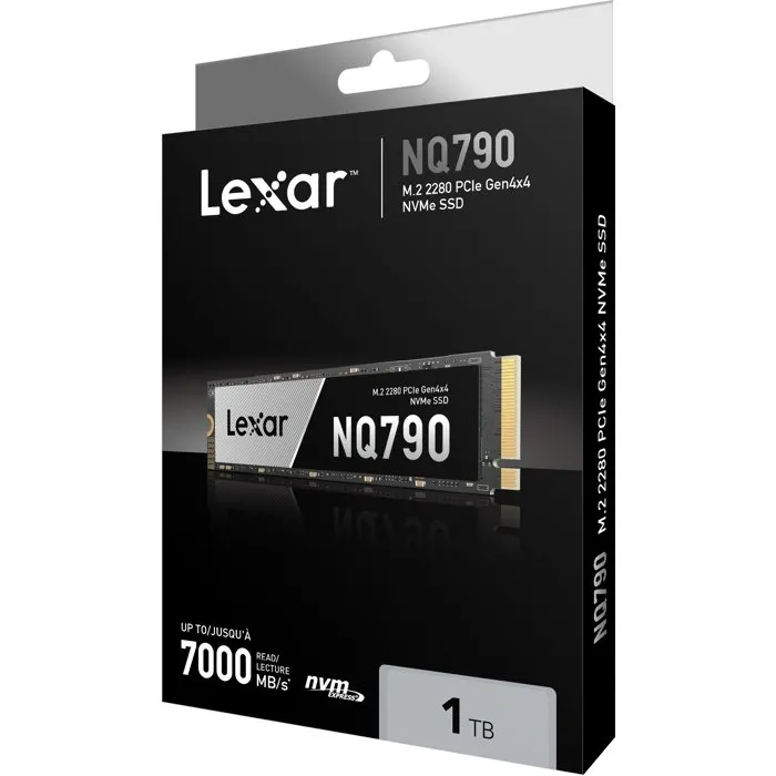 Lexar NQ790 SSD M.2 2280 512 Go PCIe Gen 4x4 Lexar NQ790 SSD M.2 2280 512 Go PCIe Gen 4x4