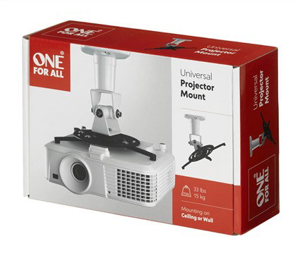 One For All WM5320 Support de Vidéoprojecteur Universel de Plafond One For All WM5320 Support de Vidéoprojecteur Universel de Plafond