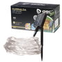 Bambasy Guirlande LED solaire 10M 8 fonctions Lumière froide