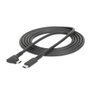 Startechcom RUSB315CC2MBR Câble USB-C coudé à droite 2 m - USB 3.2, 5 Gbps, DisplayPort 4K 60Hz, Power Delivery 100W