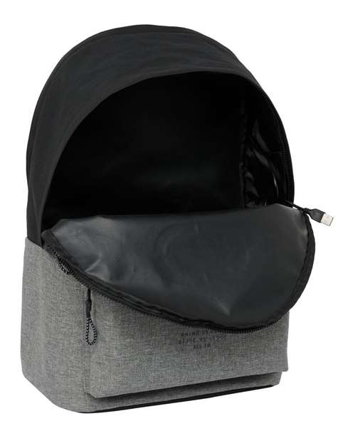 Ecko Unltd. Sac à dos double pour ordinateur portable 15,6 pouces avec port USB, modèle Rhino 31x44x18 cm