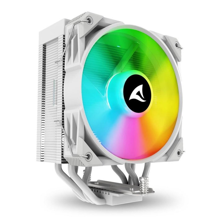 Sharkoon A40 Ventilateur CPU RGB 120 mm, Compatible LGA1851/LGA1700/AM5/AM4, 220W TDP, 4 Caloducs Cuivre Sharkoon A40 Ventilateur CPU RGB 120 mm, Compatible LGA1851/LGA1700/AM5/AM4, 220W TDP, 4 Caloducs Cuivre