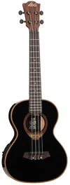 LAG Tiki Uku Tenor A/E Ukulélé Électro-Acoustique avec Fond Arqué