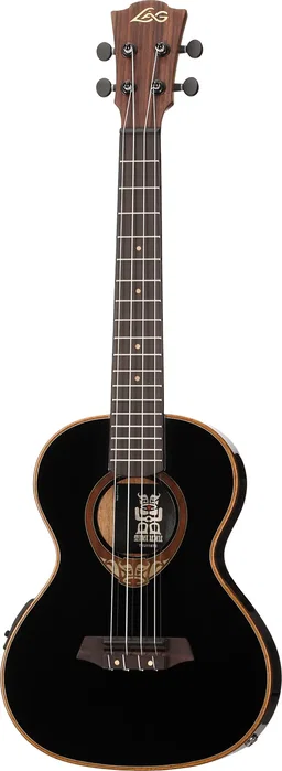 LAG Tiki Uku Tenor A/E Ukulélé Électro-Acoustique avec Fond Arqué