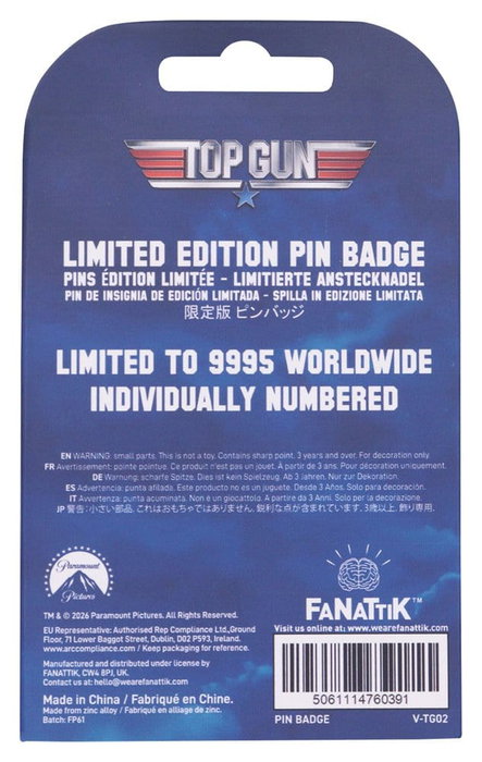 FaNaTtik Top Gun Pin Moving Limited Edition