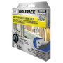 WOLFPACK LINEA PROFESIONAL Burlete élastique en forme de P 6m x 9mm blanc