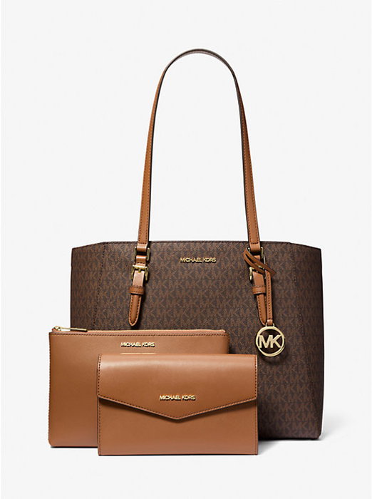 Michael Kors Sac Charlotte 35F3GCFT9T-BROWN Marron