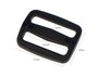 Innspiro Boucle Coulissante Rectangulaire en Plastique Noir 25,3 mm (Lot de 5)