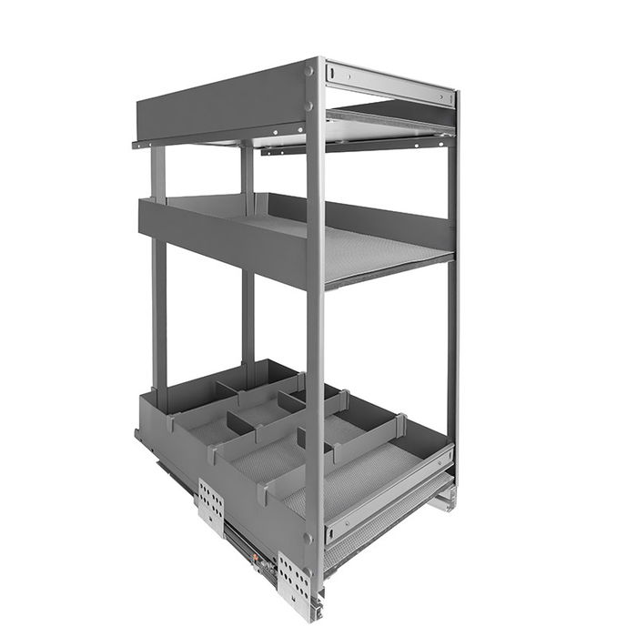 HERRAJES ALK Botellero M150/M300 Antracita 3 Bandejas Modulo