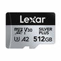 Carte Mémoire Micro SD avec Adaptateur Lexar LMSSIPL512G-BNANG 512 GB