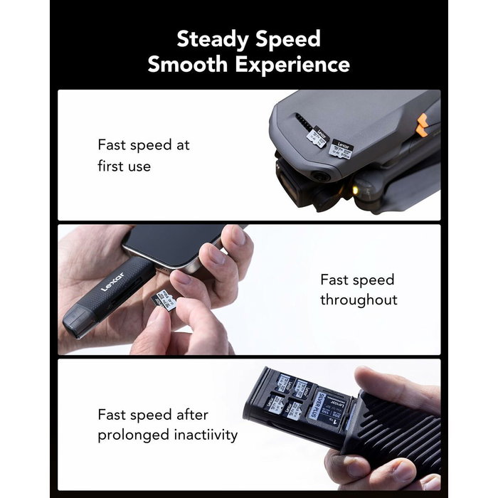 Carte Mémoire Micro SD avec Adaptateur Lexar LMSSIPL512G-BNANG 512 GB