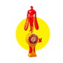 Bandai DC Heroes Figurine Flying Heroes - Jouet d'action avec vol à ficelle - Co07980 - Pour enfants dès 4 ans