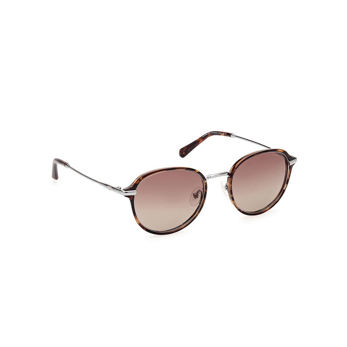 Guess Gafas GU00068 Lunettes de soleil Homme Rondes Monture Habana Foncé Verres Polarisés Marron 145mm