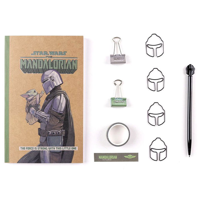 CERDÁ - Set de papeterie Star Wars The Mandalorian - Taille : 25 x 22 x 2,5 cm CERDÁ - Set de papeterie Star Wars The Mandalorian - Taille : 25 x 22 x 2,5 cm