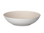 Vessia Assiette Creuse 20.5 cm Gris Céramique Motif Gravé (Set de 24)
