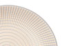 Vessia Assiette Creuse 20.5 cm Gris Céramique Motif Gravé (Set de 24)